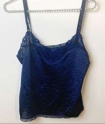 Undercover Wear Size Medium Vintage Blue Lingerie Tank Top