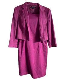 Anne Klein 2Pc Magenta‎ Suit Dress
SIZE 12