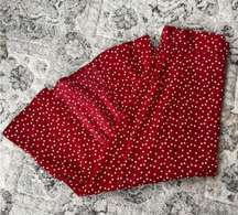 Heart Red Midi Skirt 