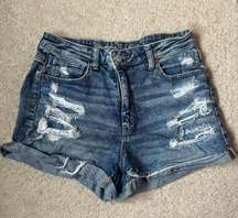 denim mom jean shorts