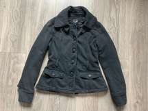 One Star Button Down Jacket Coat