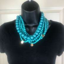 Turquoise colored necklace