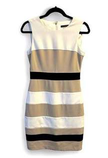 Tommy Hilfiger Women's Scuba Crepe Colorblock Sheath Dress