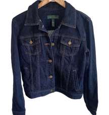 Lauren Jeans Co. Dark Wash Jean Jacket