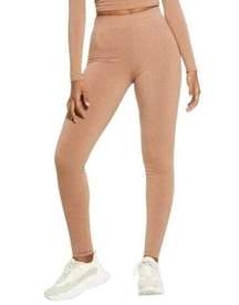 NWT Naked Wardrobe Snatched Rib Leggings Brown S