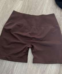 Aurola Brown Workout Shorts