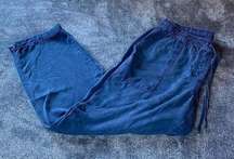 Hilary Radley Large Made in China Dark Blue Pants‎ With Adjustable Waist Lace