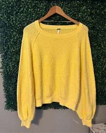 Free People Found My Friend Pullover in Sunshine Size Medium