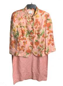 Floral Tank & Blazer Dress Wm 12