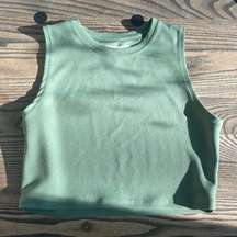 Green Crop Tank