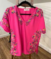 Floral Embroidered Shirt