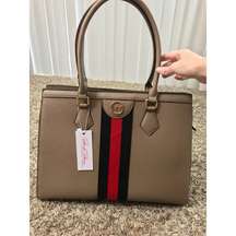 collection NWT taupe large tote purse
