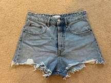 Distressed Denim Shorts