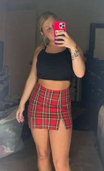 Mini Plaid Skirt