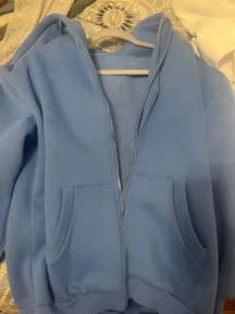 Blue Zip-Up Hoodie