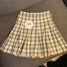 Plaid Mini Skirt