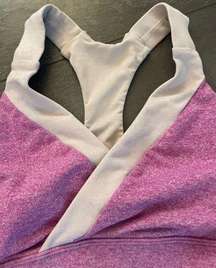 athletica size 6 ( medium) sports bra in a light magenta no padding