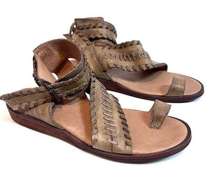 Veracruz Artisan Boho/Gladiator Style Festival Tan Leather Sandals Size 7