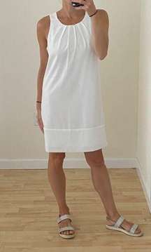 White High Neck Sheath Dress Size 2