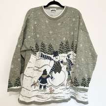 1980's Adele Knitwear Vintage Ugly Christmas Sweater size 2X