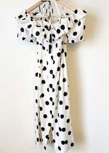 Mini Onca Dot Linen Midi Dress