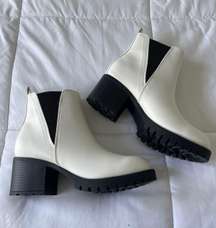 White Chunky Booties