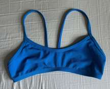 Blue  Fixed Back Top