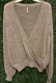 KARINA FAUX WRAP SWEATER