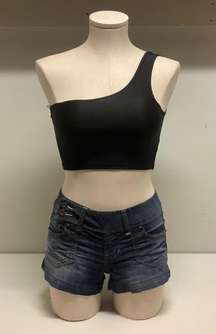 One Shoulder Crop Top