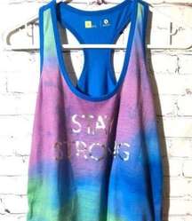 Xersion Racerback Multi-colored Tank Size S