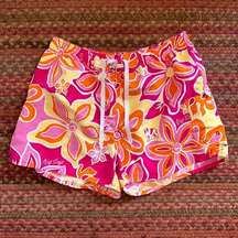 RETRO VTG Y2K BIG DOGS TROPICAL FLORAL BOARD SWIM SHORTS