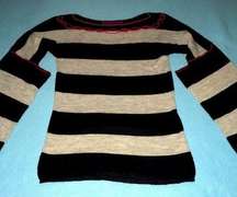 𝅺CUSTO knitwear bold stripes bell sleeves vintage soft sweater NEW size S