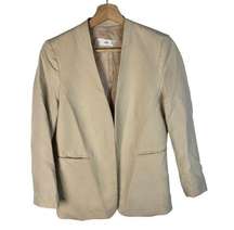 MNG Mango Cream Clasp Front Blazer Jacket 4