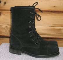 All Saints Black Military Combat Boots