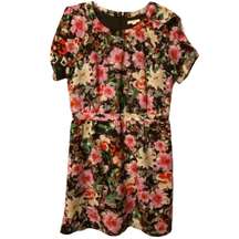 Tulle Overlap Petal Dress Mystic Floral Print Medium Style IB60118