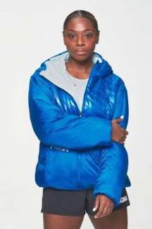 Hoka One One Synthetic Fill Imperial Blue Unisex Puffy Jacket Size Small/ Medium