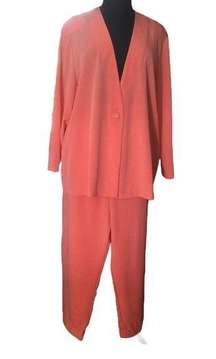 Susan Graver Pant Suit Two Piece Plus Size