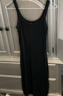 Bobi Los Angeles black ribbed dress‎ small