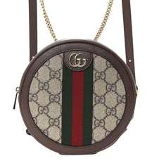 Gucci GG Marmont Mini Ophidia GG Supreme Logo Web Round Fanny Pack Backpack