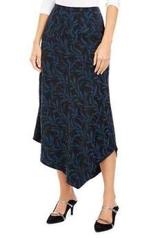 Alfani Printed Asymmetrical Midi Skirt Sz 12 NWT