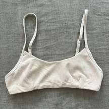 Alo Yoga Cream Ribbed Bra XS