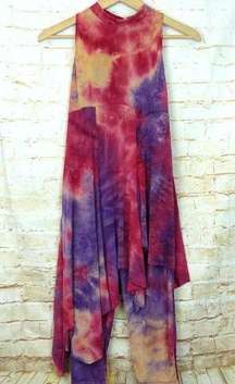 Revolution Dancewear Sleeveless Pink Tie Dye Dress Leggings Style 0141 Size LA