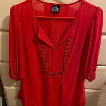 Dry goods Angie Tunic Red Top Large