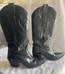 Women’s Dan Post Western Cowgirl Boots Black Size 6