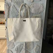 Jimmy Choo Parfums Off White/Cream Oversized Tote Bag