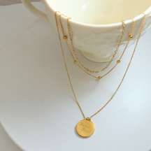 18K Gold Plated Fashion Stacking Necklace