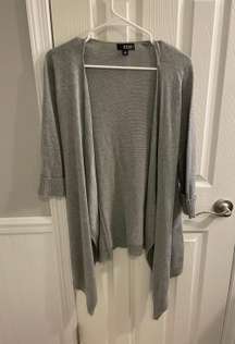 Grey Quarter Sleeve Cardigan