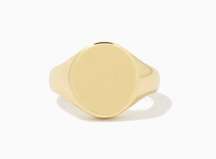 Uncommon James gold signet ring size 7