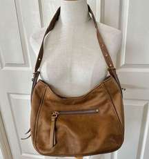 American Leather Co Aster brown shoulder bag