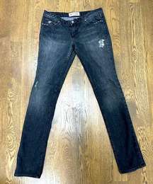 People’s Liberation Tommy  distressed flare black jeans size 29 GUC